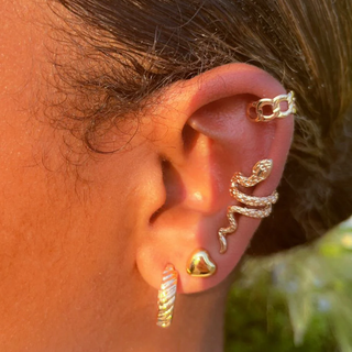 CONJUNTO DE BRINCOS EARCUFF SNAKE MAAKE