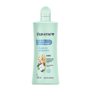 A Loção Corporal Leite de Aveia Flor de Algodão 400ML Davene