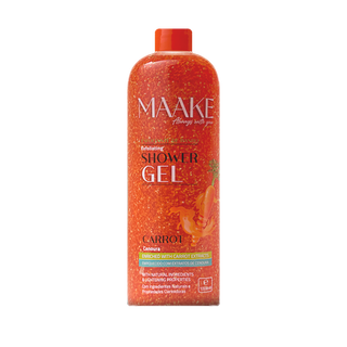 Gel de Banho Esfoliante de Cenoura 1000ml MAAKE