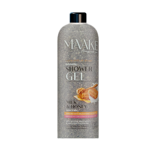 Gel de Banho Esfoliante Leite e Mel 1000ml MAAKE