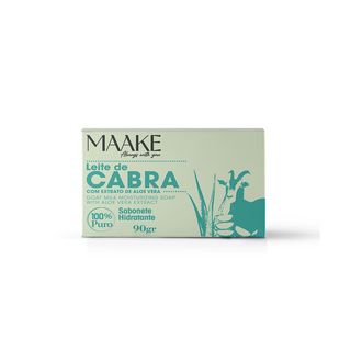 Sabonete Hidratante Leite de Cabra com Extracto de Aloe Vera 90g MAAKE