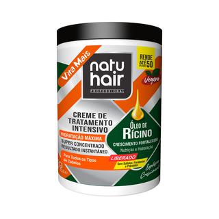 Creme de Tratamento Intensivo - Óleo de Rícino 1KG Natuhair