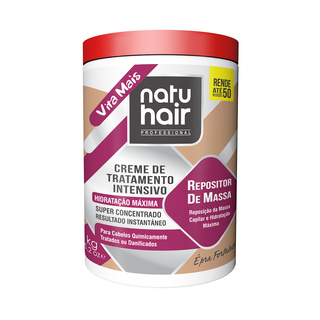 Creme de Tratamento Intensivo - Repositor de Massa 1KG Natuhair